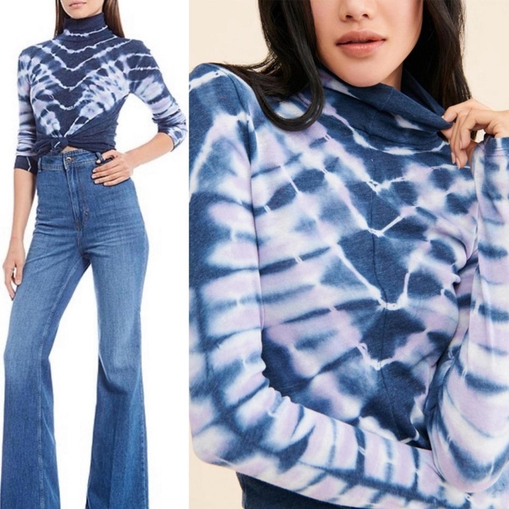WE THE FREE Tie-Dye Long Sleeve Turtleneck